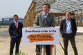 Staff photo / Chattanooga Mayor Tim Kelly announces One Westside, a plan for The Bend and the Westside community, on Friday, May 26, 2023. The project has benefitted from coronavirus relief funds.