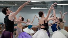 Staff photo by Sam Kohn / Dancers from Chattanooga Ballet's professional company rehearse for their upcoming show at the Chattanooga Ballet school on Tuesday, Sept. 15, 2026.