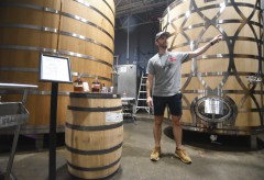 Staff photo by Matt Hamilton / Founding distiller Grant McCracken talks about whiskey during a tour at Chattanooga Whiskey on Oct. 7, 2026.