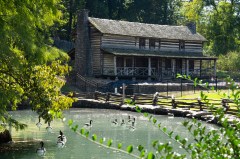 Staff Photo by Seth Carpenter / The historic Chief John Ross House is seen in Rossville on Oct. 13, 2026. The city of Rossville is facing a federal civil rights lawsuit related to the municipality's alleged seizure of the property from the John Ross House Association.