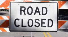 Staff Photo by Ben Benton / A road closed sign is pictured in 2019. Starting at 5 a.m. Saturday, East Brainerd Road will be closed from Vance Road to Prosperity Lane for storm drainage installation. The temporary closure ends at 5 a.m. Monday.