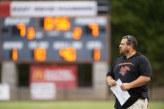 Staff File Photo by Seth Carpenter / East Ridge football coach Chad Barger has led the Pioneers to their first season with at least seven wins in nine years.