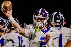 McCallie School photo by Blaize Evans / McCallie School quarterback Louis Fortier threw for 261 yards and a touchdown during Friday night's 31-28 loss at Montgomery Bell Academy.