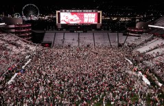 South Carolina Athletics photo / South Carolina was fined $500,000 by the Southeastern Conference on Sunday night for allowing fans to storm the field following Saturday's 27-24 win over No. 11 Tennessee.